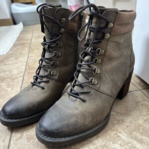 Born Lace-Up Ankle Boots